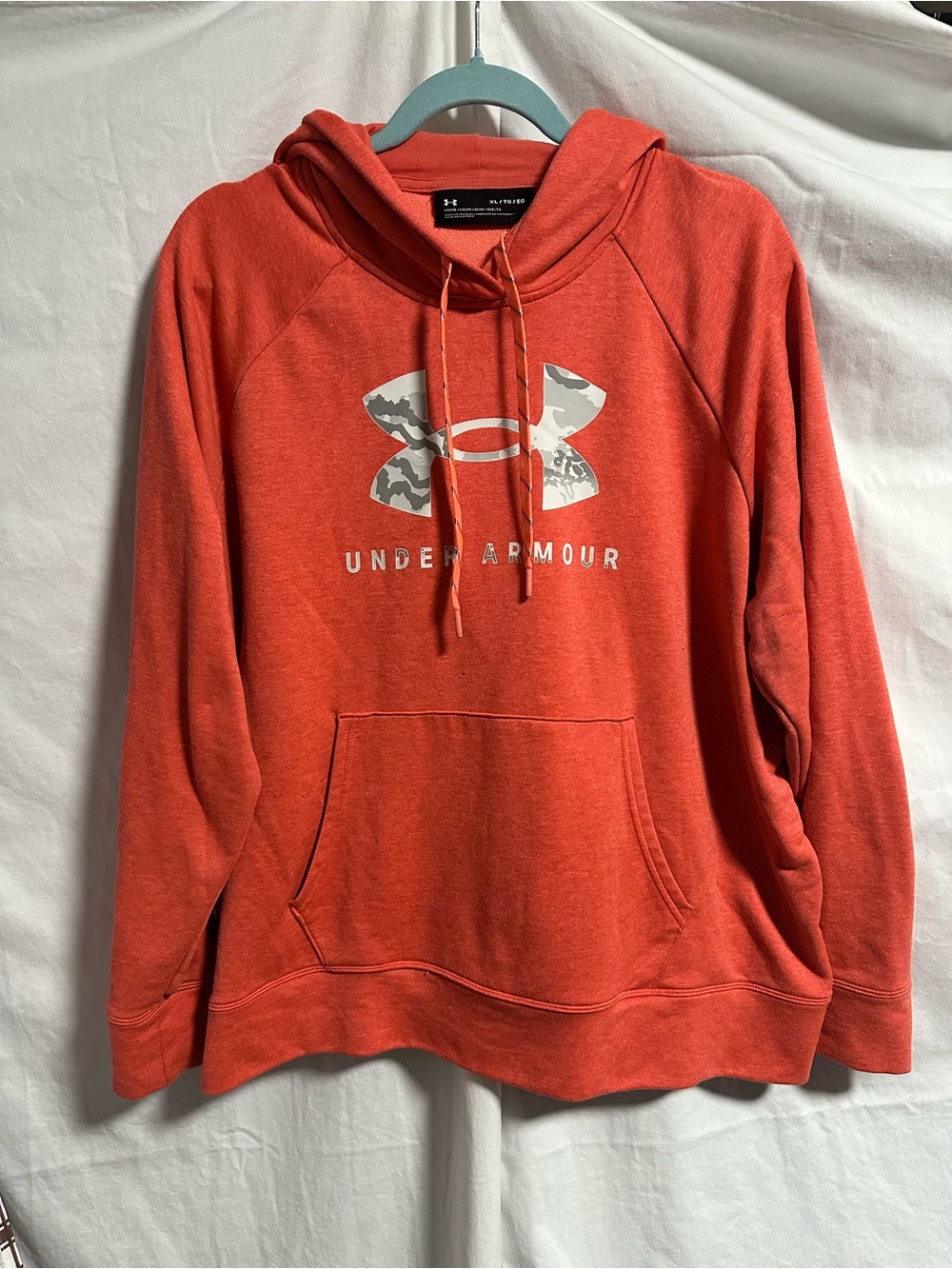 Under Armour Women's Orange Hoodie Sweatshirt